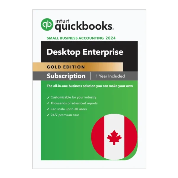 QuickBooks Desktop Enterprise 2024 Canadian Version – 1 Year License